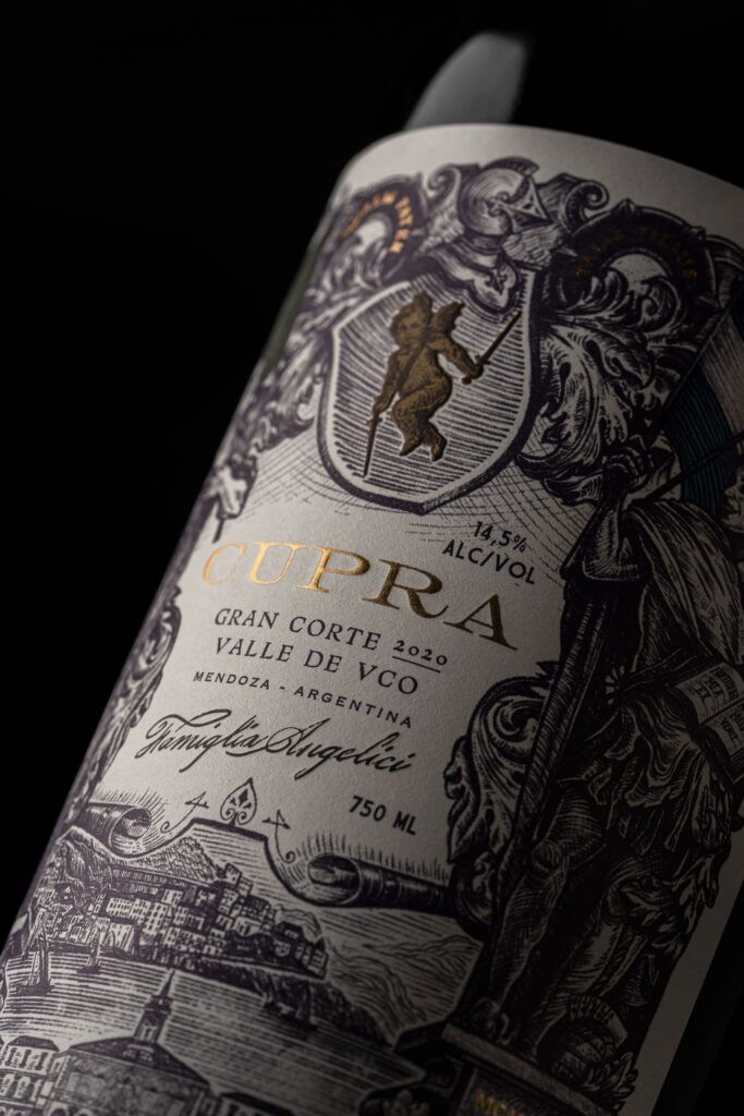 Cupra Wines, etiqueta y botellas