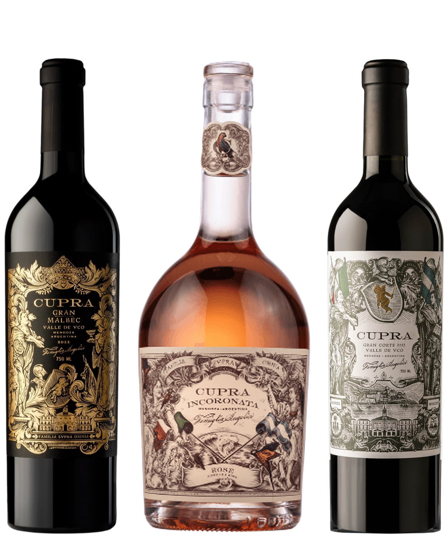 Cupra Colección Black 3x750 (Malbec / Rose / Corte)