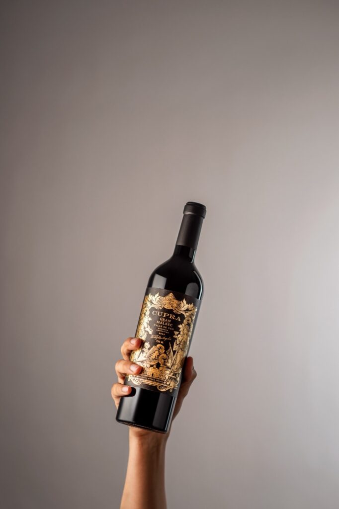 Botella de Cupra Gran Malbec